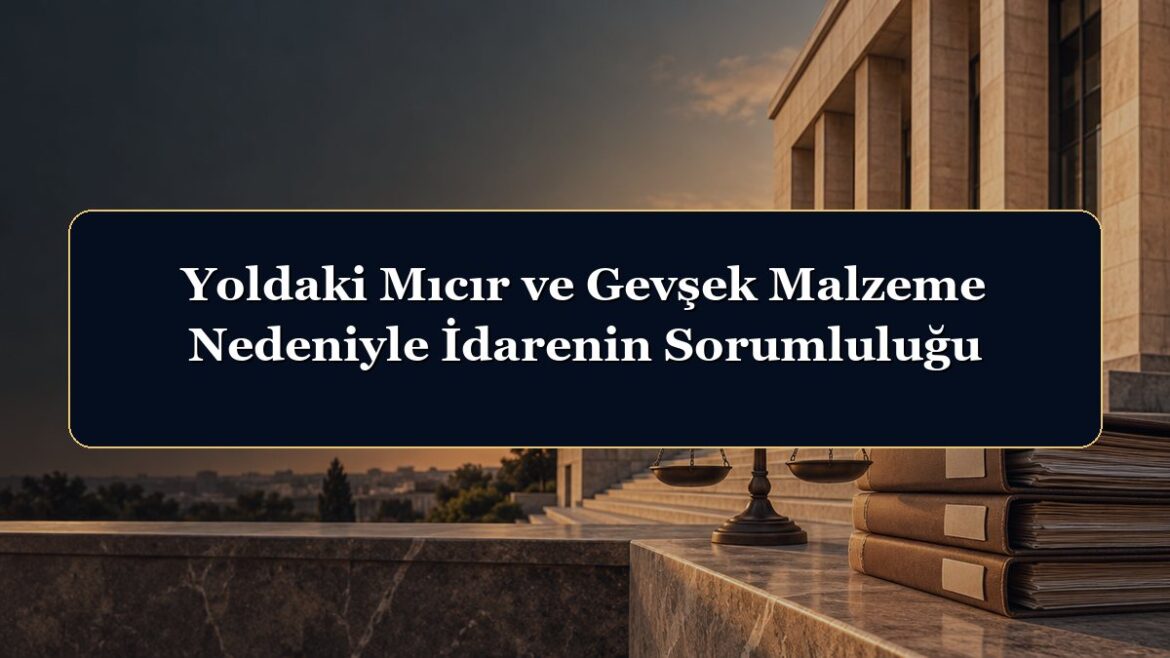 Yoldaki Mıcır ve Gevşek Malzeme Nedeniyle İdarenin Sorumluluğu