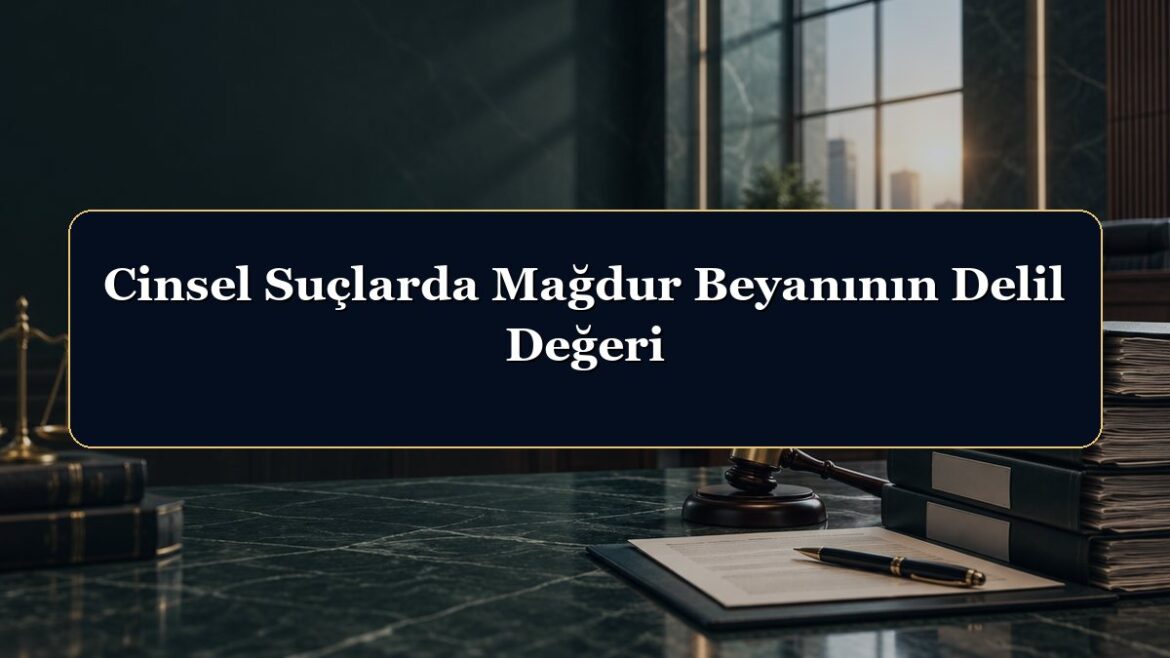 Cinsel Suçlarda Mağdur Beyanının Delil Değeri