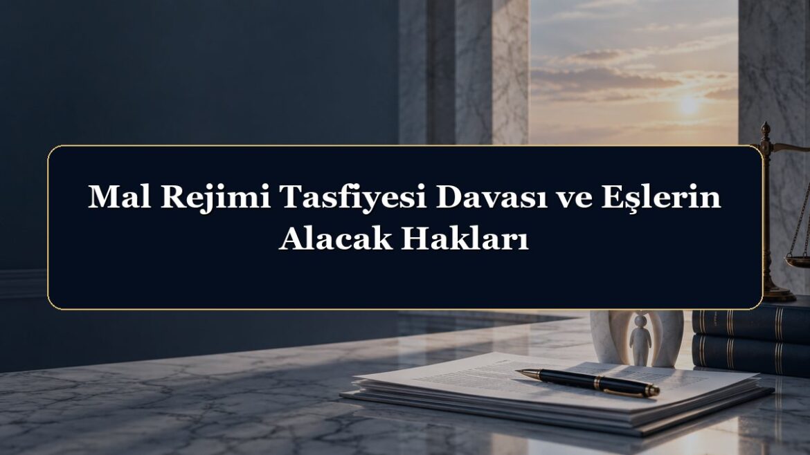 Mal Rejimi Tasfiyesi Davası ve Eşlerin Alacak Hakları