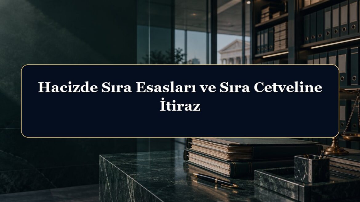 Hacizde Sıra Esasları ve Sıra Cetveline İtiraz