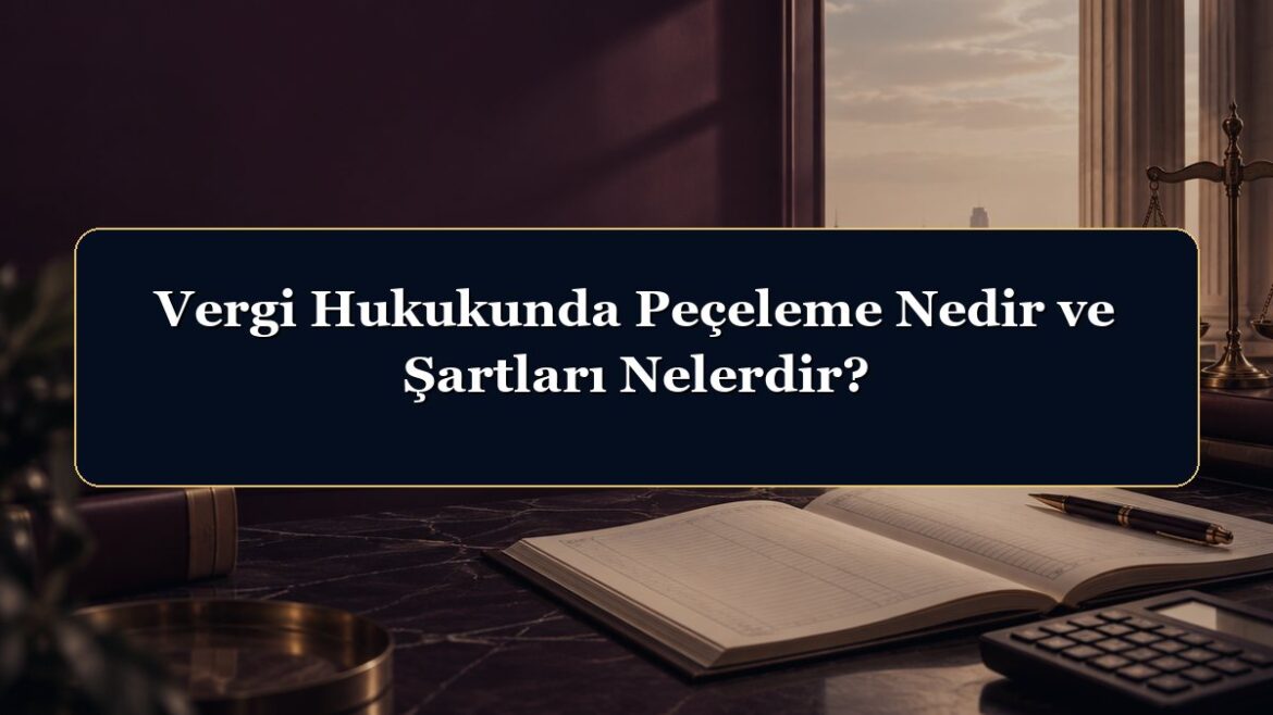 Vergi Hukukunda Peçeleme Nedir ve Şartları Nelerdir?