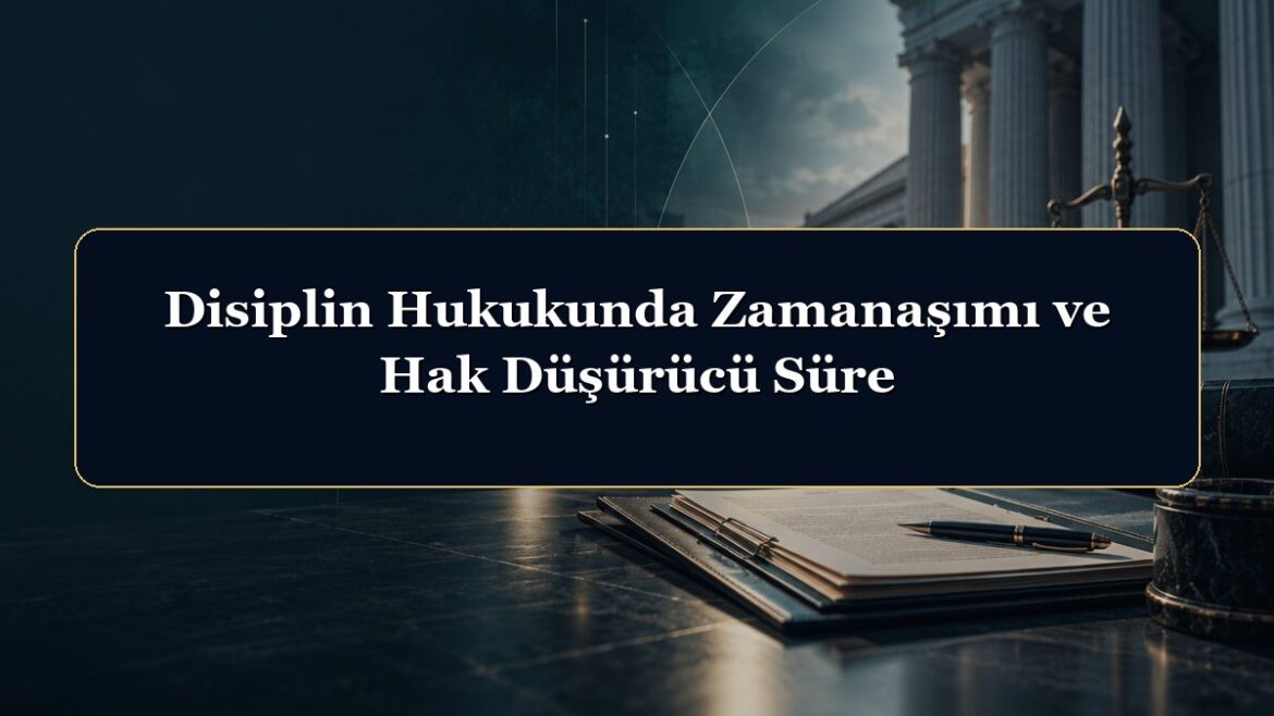 Disiplin Hukukunda Zamanaşımı ve Hak Düşürücü Süre