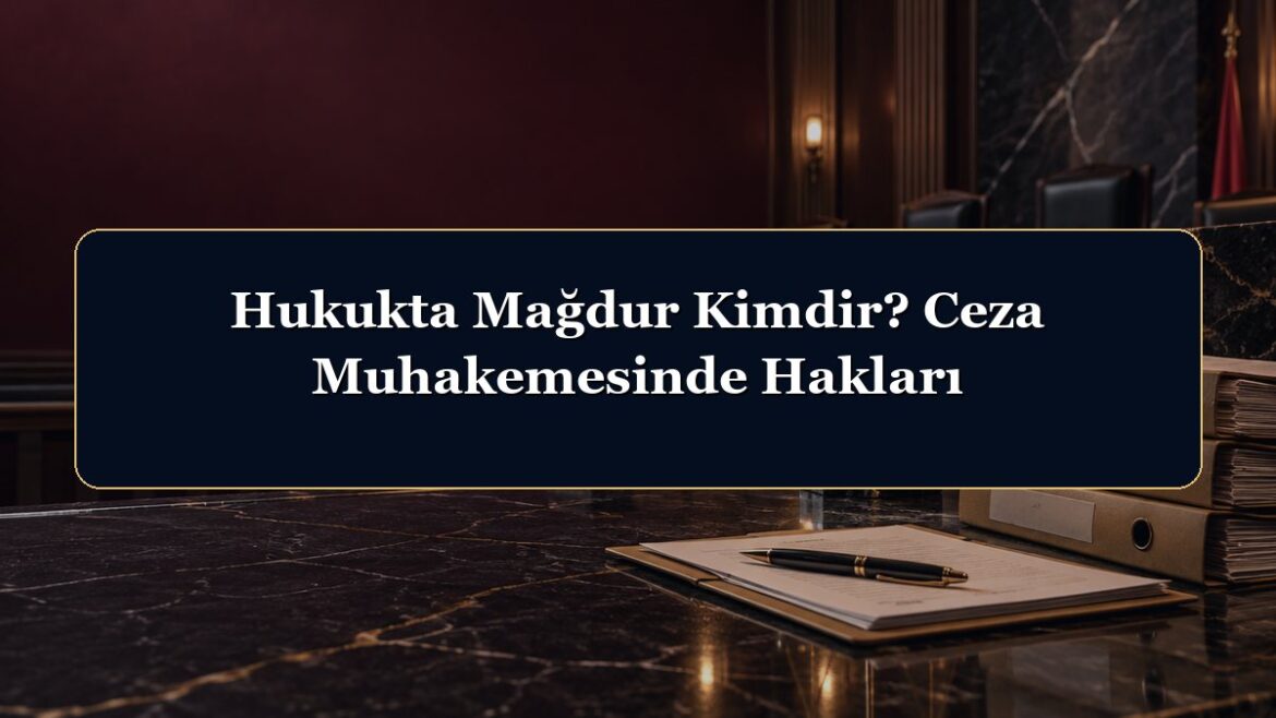 Hukukta Mağdur Kimdir? Ceza Muhakemesinde Hakları