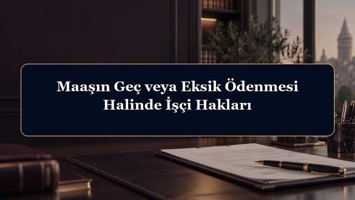 Maaşın Geç veya Eksik Ödenmesi Halinde İşçi Hakları