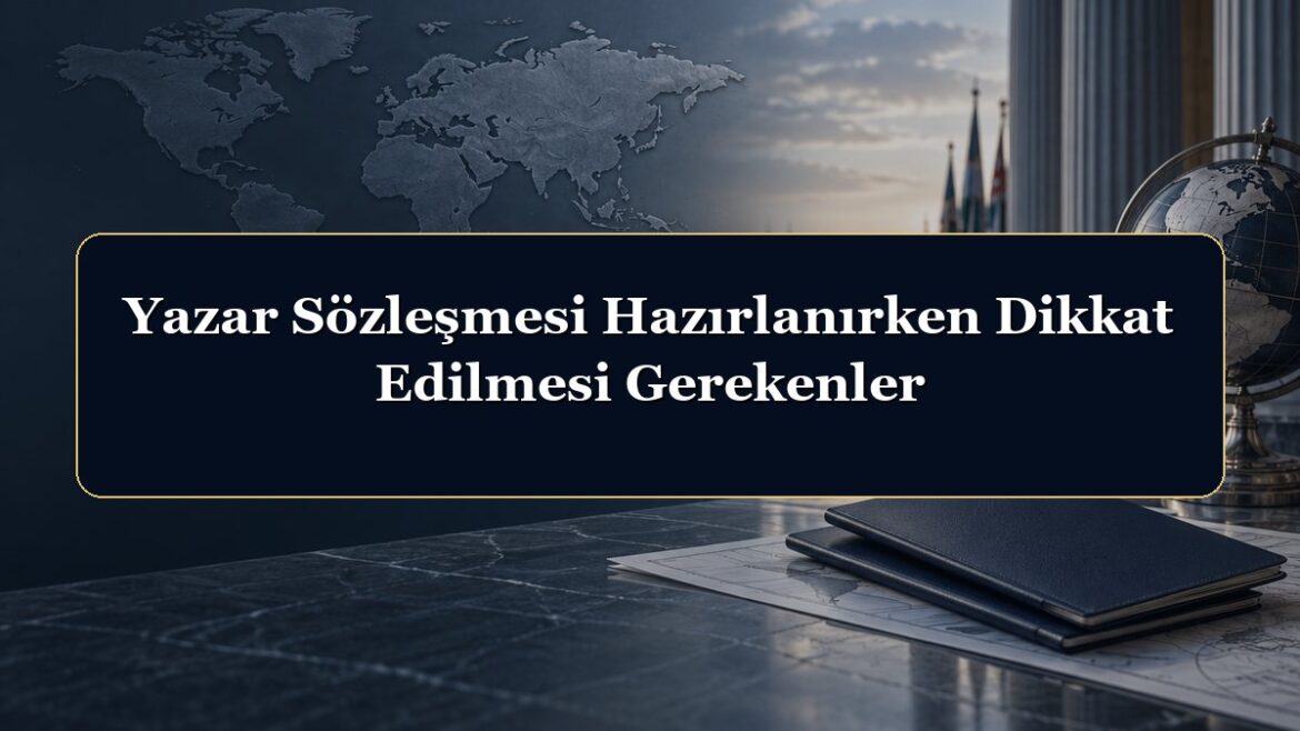 Yazar Sözleşmesi Hazırlanırken Dikkat Edilmesi Gerekenler