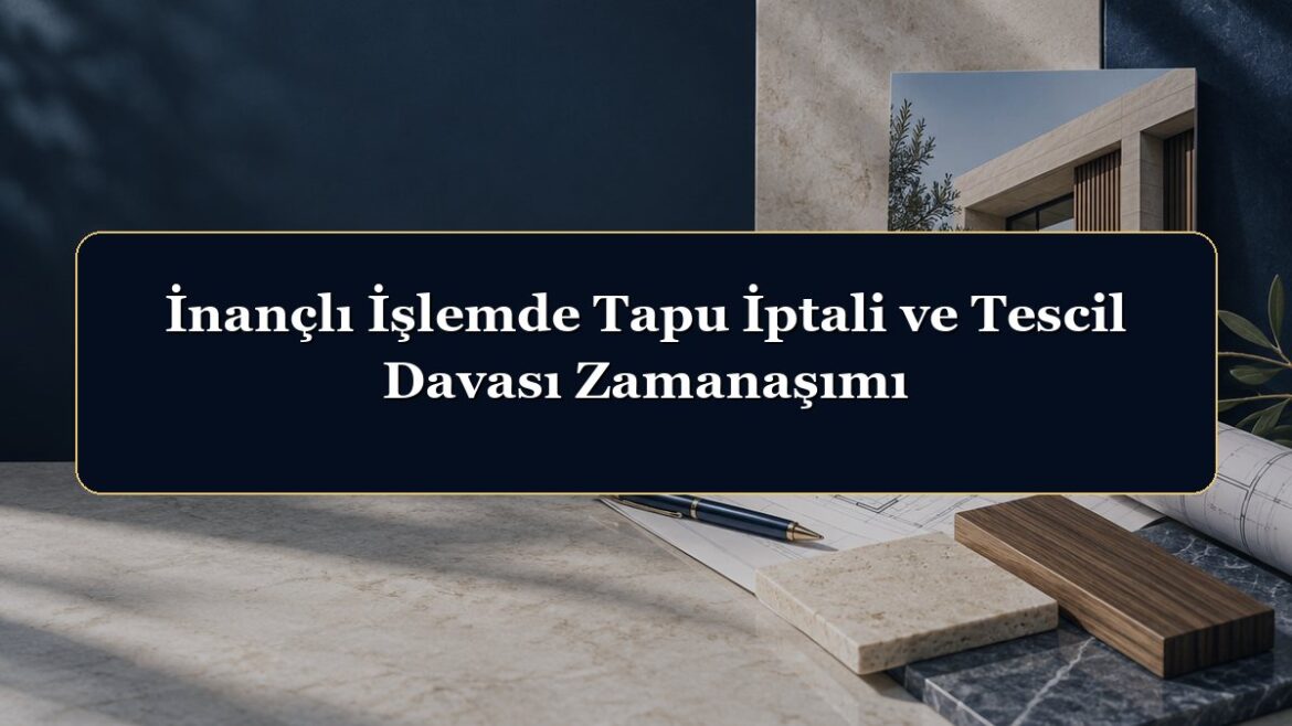 İnançlı İşlemde Tapu İptali ve Tescil Davası Zamanaşımı